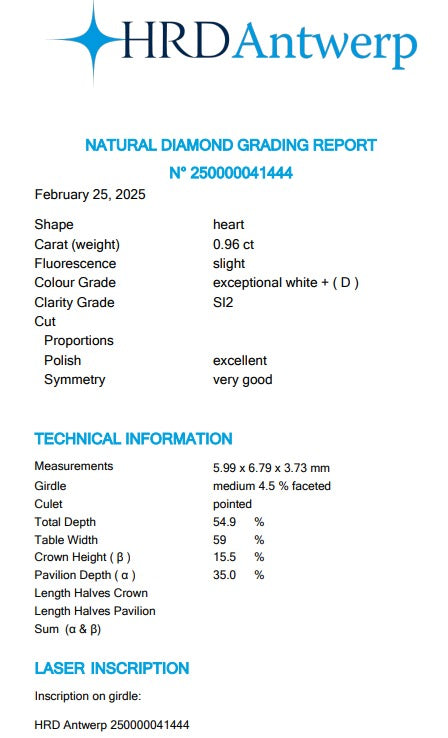 Natural Heart Shape Diamond
