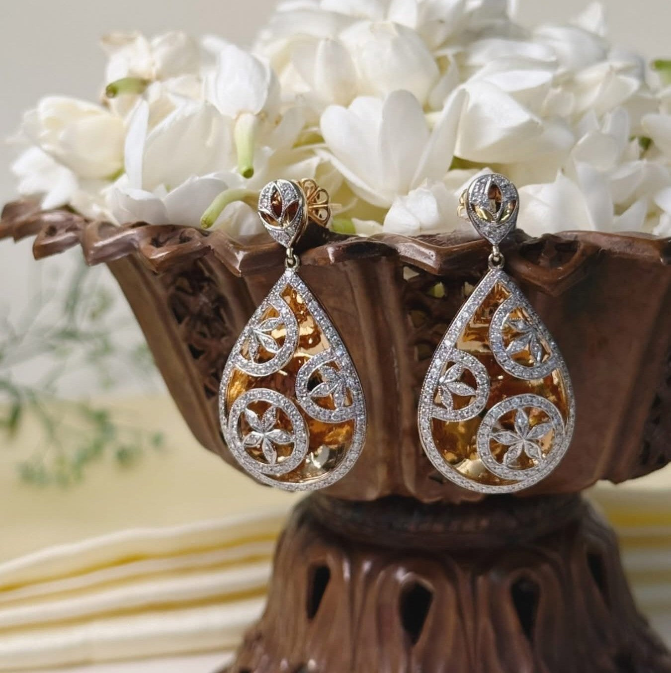 Natural Diamond Earring