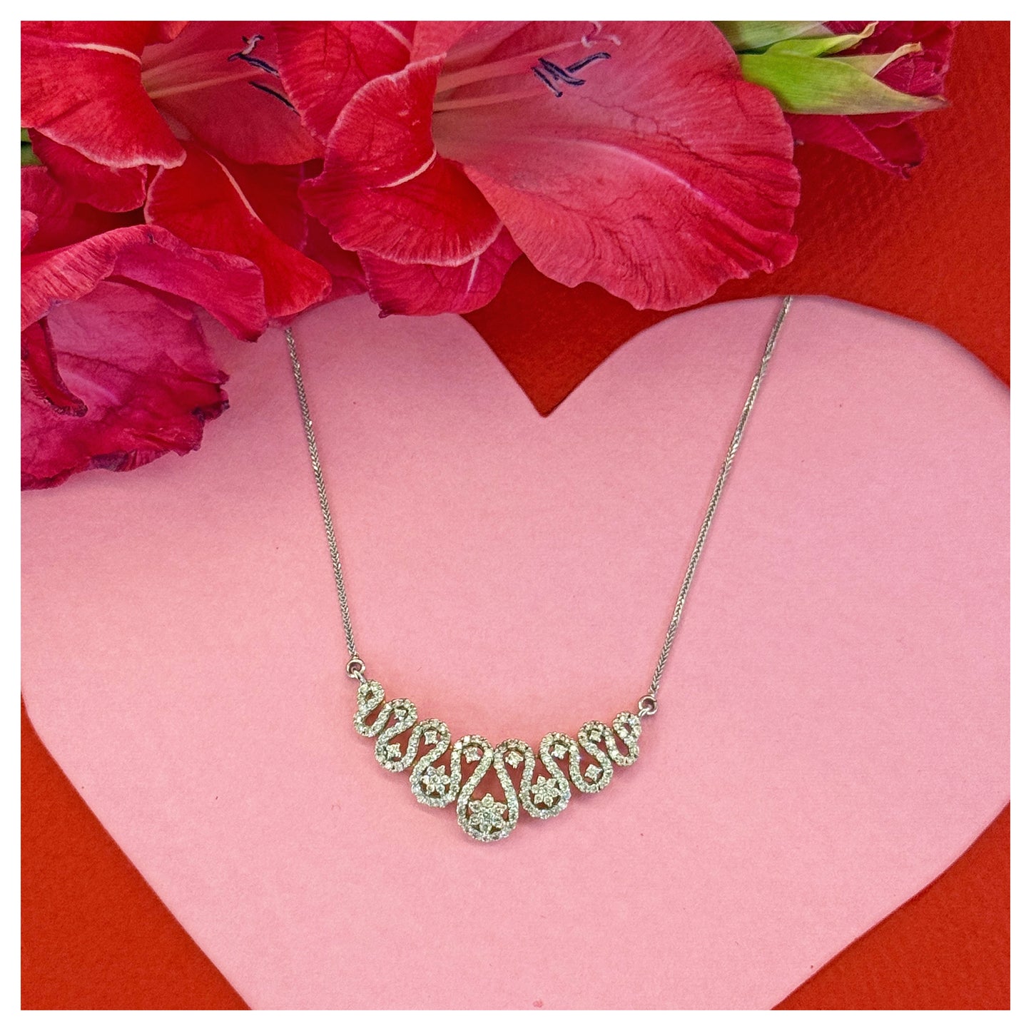 Natural Diamond Soul Shine Pendant Chain