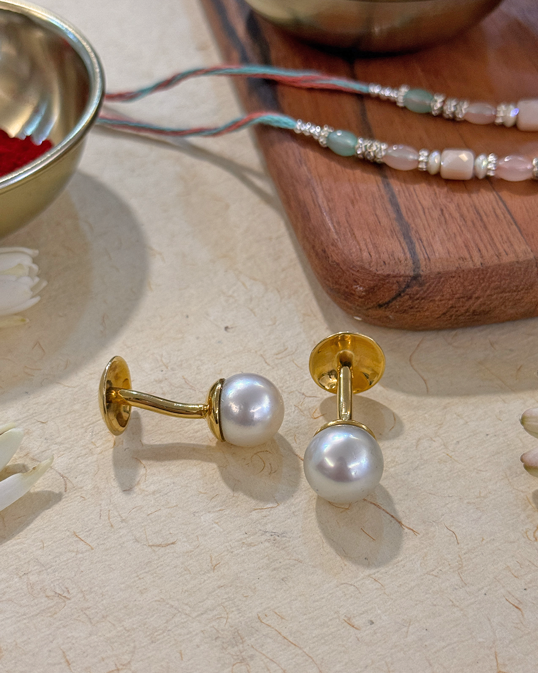 South Sea Natural Pearl Cufflink