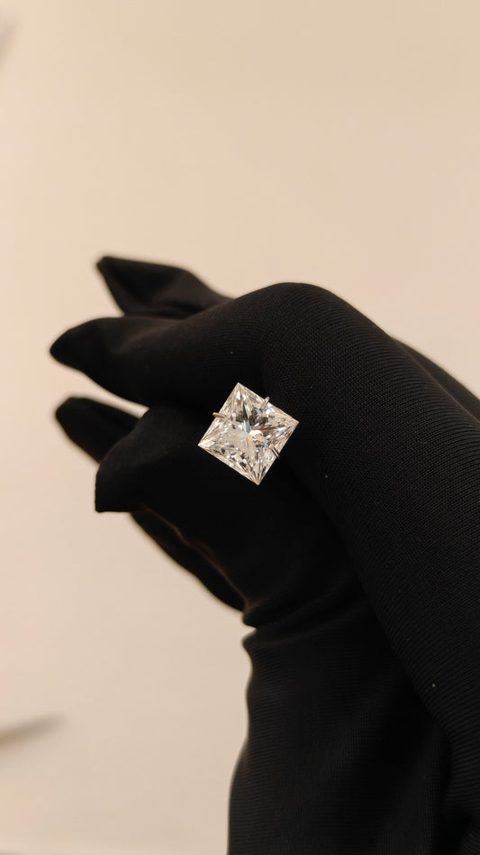 Natural Princess-Cut Diamond