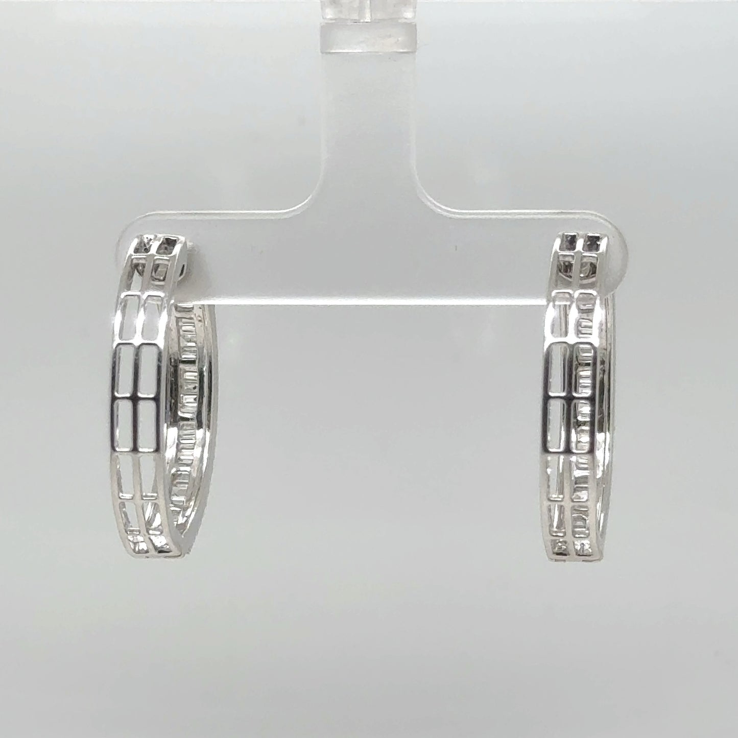 Natural Diamond Earring Hoops