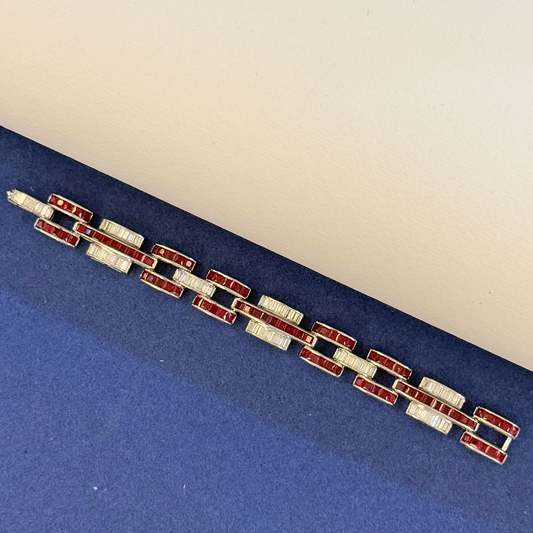 Ruby And Diamond Bracelet