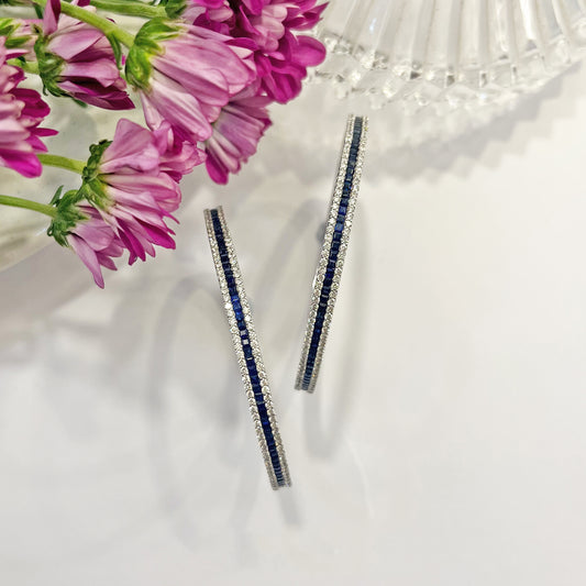 Sapphire and Diamond Bangles