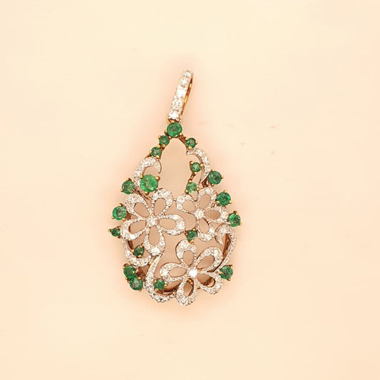 Sparkling Teardrop Elegance Pendant