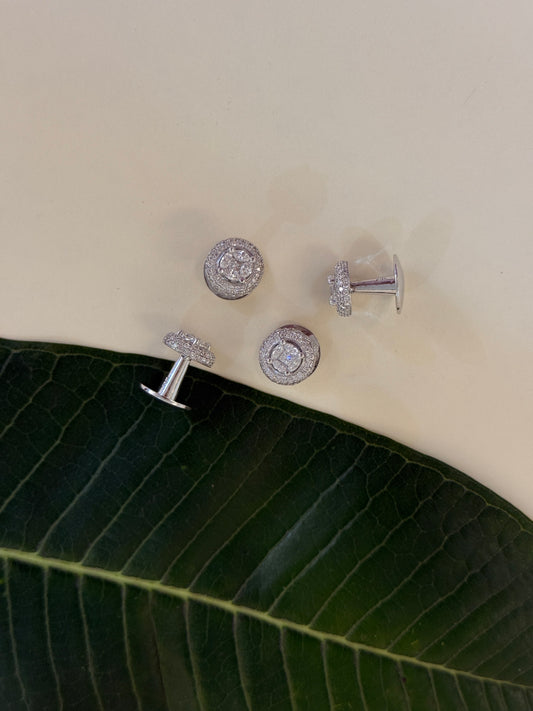 Royal Spark Diamond Kurta Buttons Set
