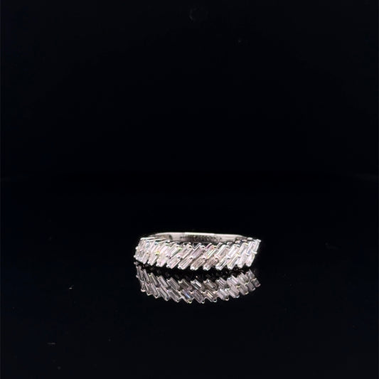 Natural Diamond Baguette Ring Band