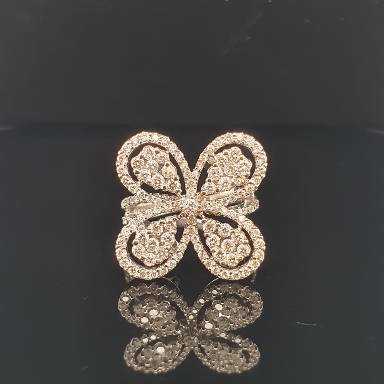 Regal Blossom Natural Diamond Ring