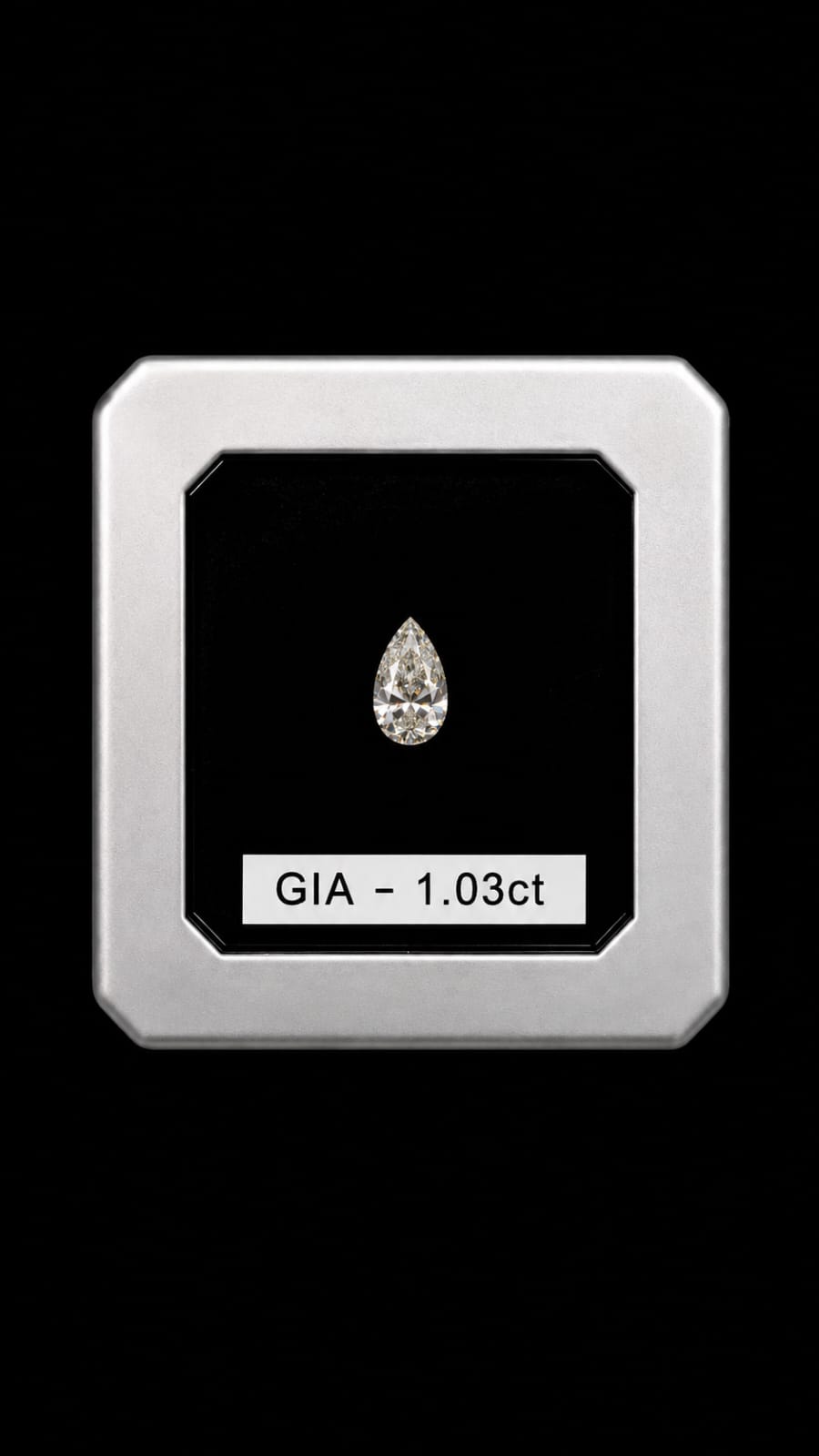 Pear Radiance Solitaire