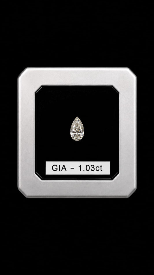 Pear Radiance Solitaire