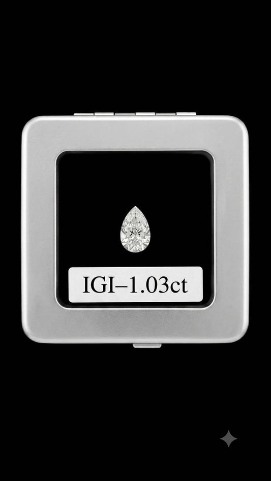 Pear Radiance Spark Natural Diamond