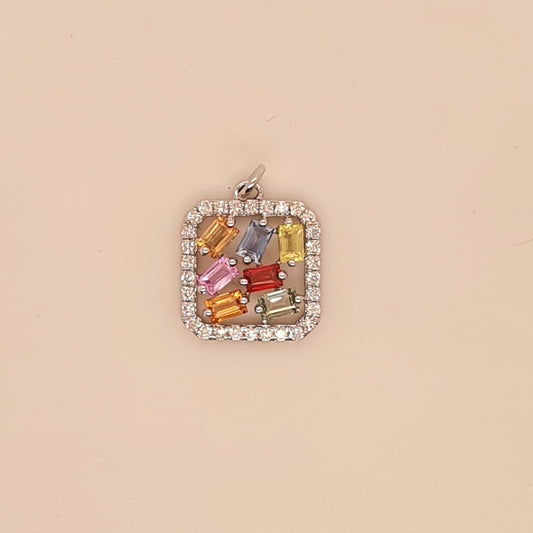 Natural Diamond Rainbow Glow Pendant