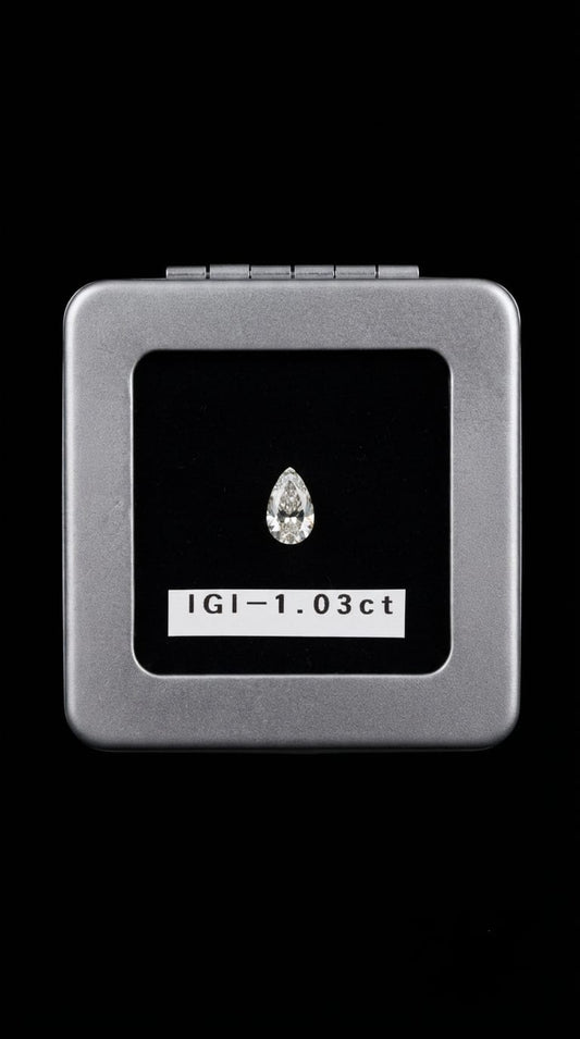Pear Radiance Solitaire