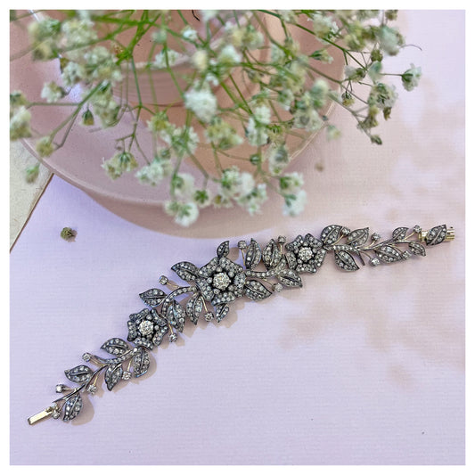 Natural Old-Cut Diamond Bracelet