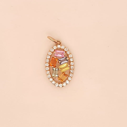 Natural Sapphire Symphony Pendant