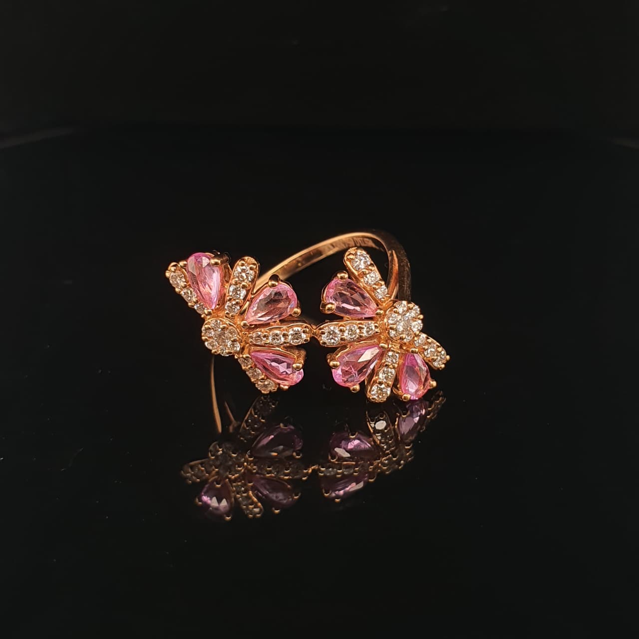 Rosé Bloom Diamond Ring
