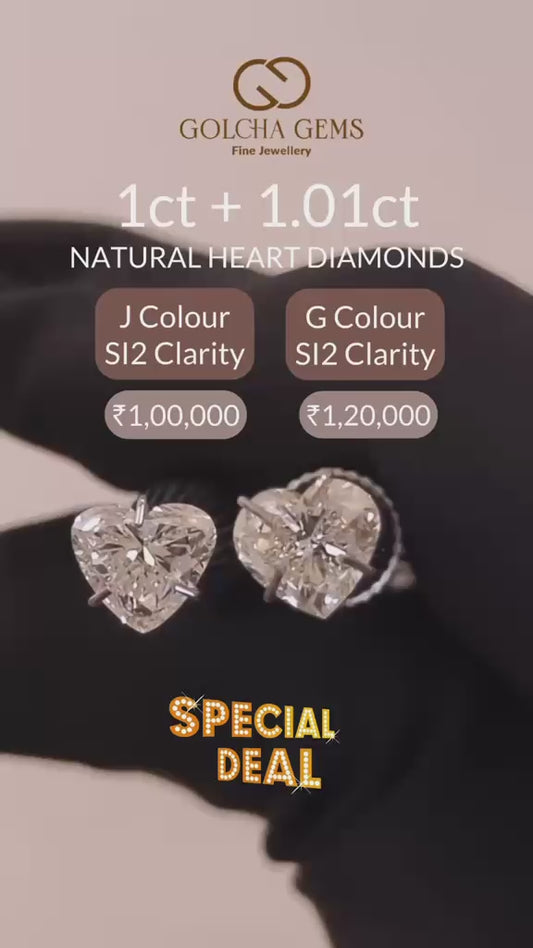 Natural Heart-Shape Diamonds