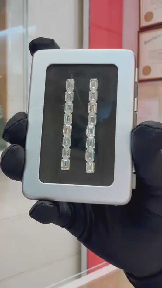 All Natural Emerald-Cut Diamonds lot